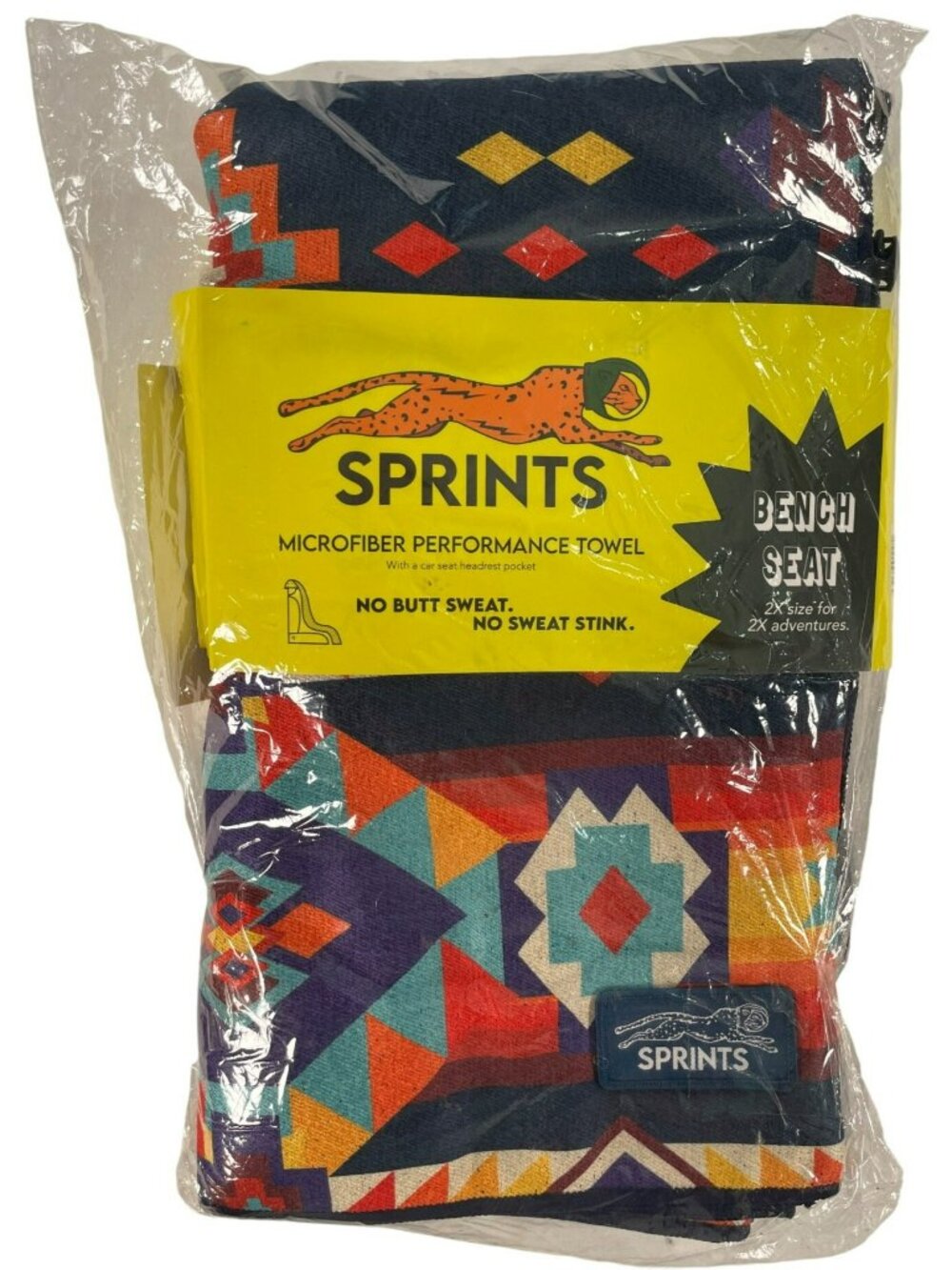 Sprints Microfiber Bench Seat Towel W/ Headrest Pocket 61"x63" Aztec Pattern Cho